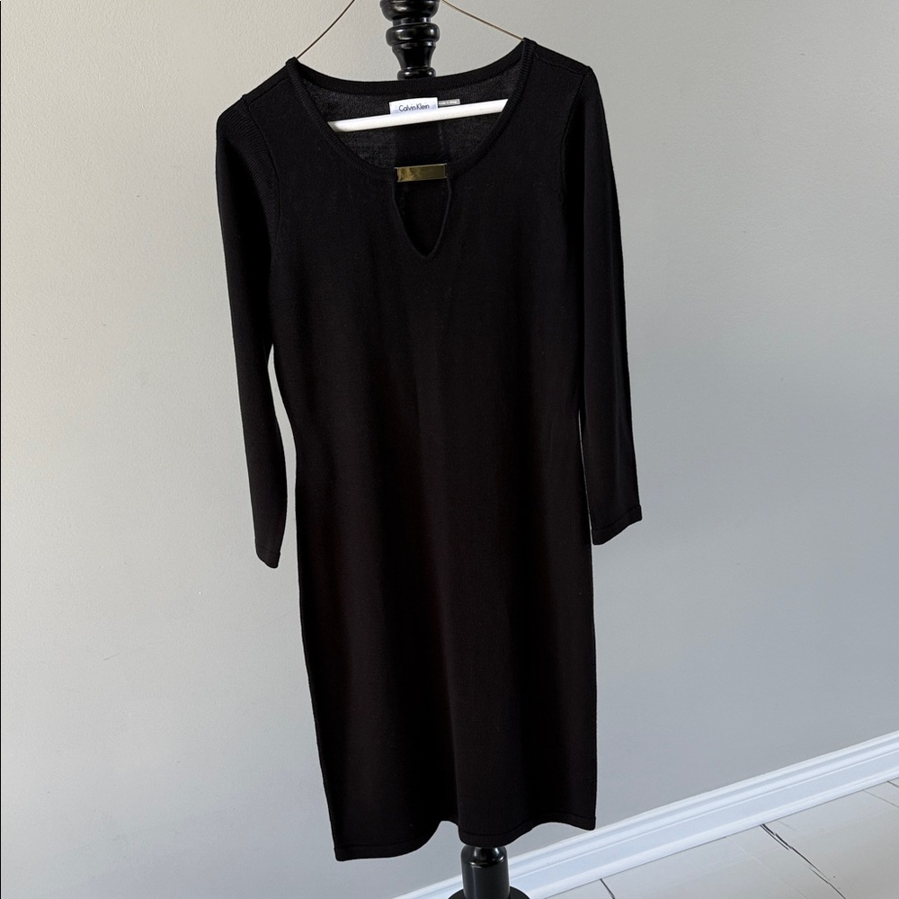 Calvin Klein Black Long Sleeve Dress